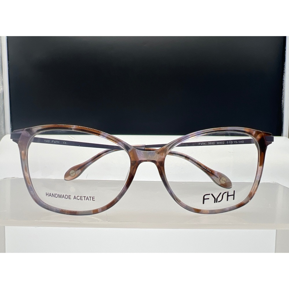 FYSH Women's Marble Gunmetal Frames Only 3690 M402 51[]15-140